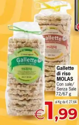 Despar Gallette di riso MOLAS offerta