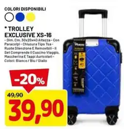 DPiù Trolley Exclusive XS-16 offerta