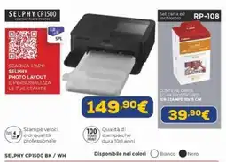 Euronics SELPHY CP1500 offerta