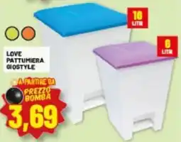Risparmio Casa LOVE PATTUMIERA GIOSTYLE offerta