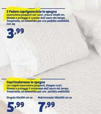 In'S Mercato 2 federe copriguanciale in spugna offerta