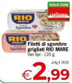 Despar Filetti di sgombro grigliati RIO MARE offerta