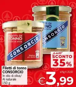 Despar Filetti di tonno CONSORCIO offerta