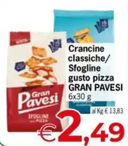 Despar Cranchine classiche Sfogline gusto pizza GRAN PAVESI offerta