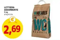 DPiù Lettiera assorbente Whocares WC Classic offerta