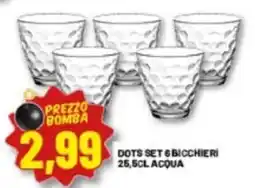 Risparmio Casa DOTS SET 6 BICCHIERI offerta