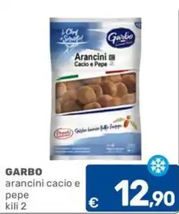 C+C Cash and Carry Garbo arancini cacio e pepe offerta