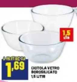 Risparmio Casa Ciotola vetro borosilicato offerta