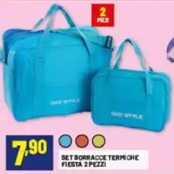 Risparmio Casa Gio Style Set borracce termiche fiesta offerta