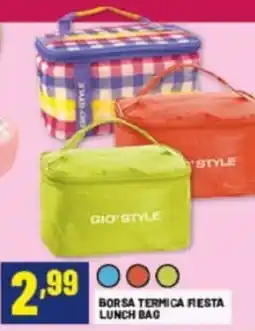 Risparmio Casa Borsa Termica Fiesta Lunch Bag GIO' STYLE offerta