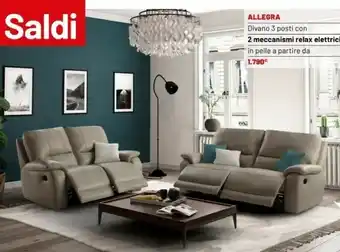 Allegra divano 3 posti