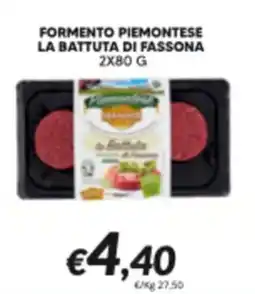 Supermercati Visotto FORMENTO PIEMONTESE LA BATTUTA DI FASSONA offerta