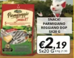 Supermercati Visotto Parmareggio Snack! Parmigiano Reggiano DOP offerta