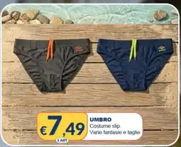 Mister Risparmio Costume slip UMBRO offerta