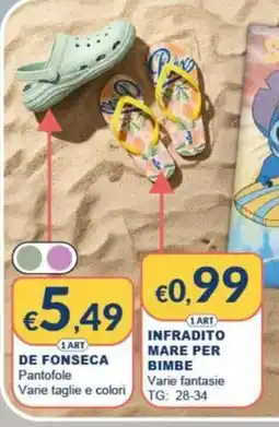 Mister Risparmio DE FONSECA Pantofole offerta