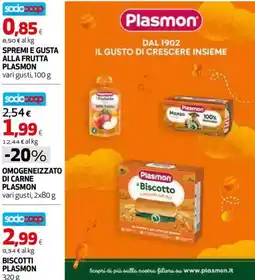 Extracoop OMOGENEIZZATO DI CARNE PLASMON offerta