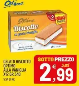 Ard Discount Biscotto Optimo alla vaniglia offerta