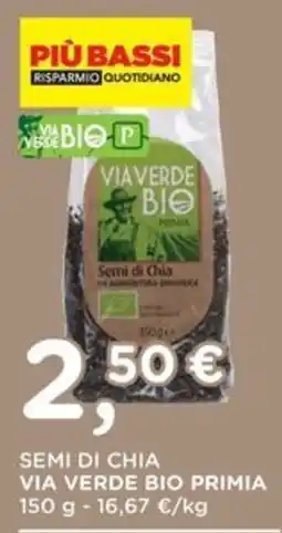 Poli Semi di Chia Via Verde Bio Primia offerta