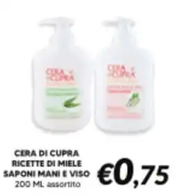 Supermercati Visotto Cera di Cupra Ricette di Miele Sapori Mani e Viso offerta