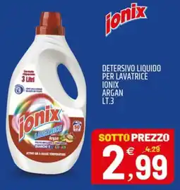 Ard Discount ionix Detersivo liquido per lavatrice Argan offerta