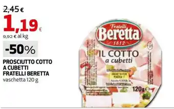 Extracoop PROSCIUTTO COTTO A CUBETTI FRATELLI BERETTA offerta