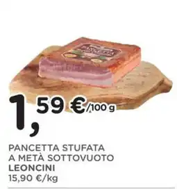 Poli PANCETTA STUFATA A METÀ SOTTOVUOTO LEONCINI offerta
