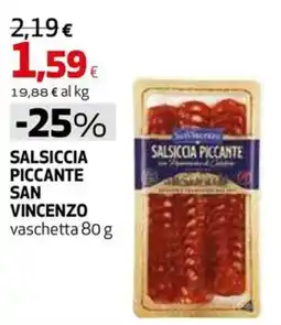 Extracoop Salsiccia Piccante San Vincenzo offerta