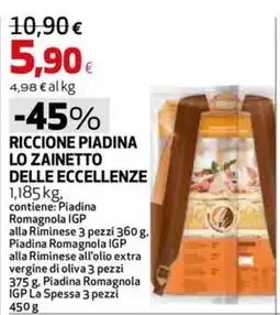 Extracoop RICCIONE PIADINA LO ZAINETTO DELLE ECCELLENZE offerta