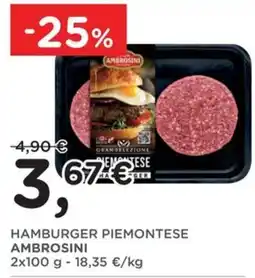 Poli HAMBURGER PIEMONTESE AMBROSINI offerta