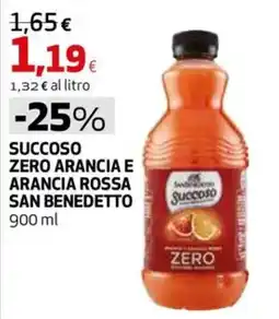 Extracoop Succoso Zero Arancia e Arancia Rossa San Benedetto offerta