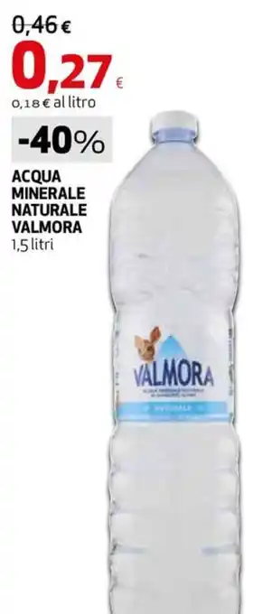 Extracoop Acqua minerale naturale Valmora offerta
