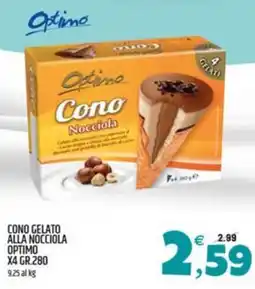 Ard Discount Cono Gelato alla Nocciola Optimо offerta