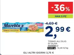 Poli Tonno all'olio di oliva Mareblu offerta