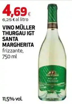 Extracoop VINO MÜLLER THURGAU IGT SANTA MARGHERITA offerta