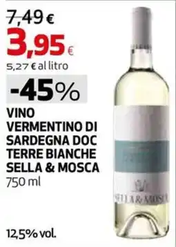 Extracoop Vino Vermentino di Sardegna DOC Terre Bianche Sella & Mosca offerta