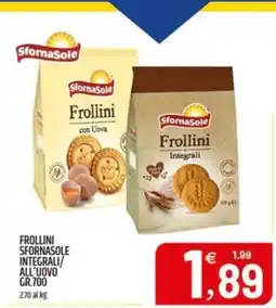 Ard Discount Frollini SfornaSole Integrali offerta