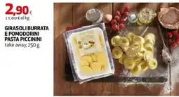 Extracoop GIRASOLI BURRATA E POMODORINI PASTA PICCININI offerta