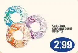 Ard Discount Salvagente Gonfiabile Donut D.91 Intex offerta