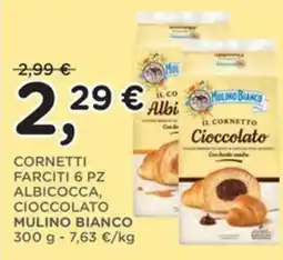Poli Cornetti Farciti 6 PZ Albicocca, Cioccolato Mulino Bianco offerta