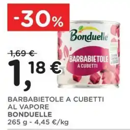 Poli Barbabietole a cubetti al vapore Bonduelle offerta