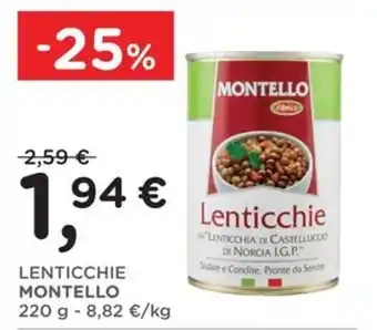 Poli Lenticchie Montello offerta