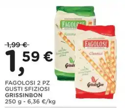 Poli FAGOLOSI GUSTI SFIZIOSI GRISSINBON offerta