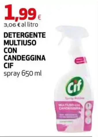 Extracoop Detergente multiuso con candeggina Cif offerta