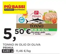 Poli Tonno in olio di oliva Primia offerta
