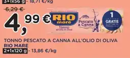 Poli Tonno pescato a canna all'olio di oliva Rio Mare offerta