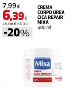 Extracoop CREMA CORPO UREA CICA REPAIR MIXA offerta