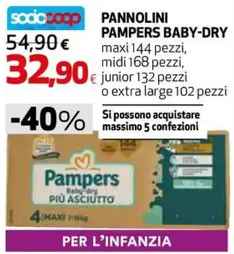 Extracoop Pannolini Pampers Baby-Dry offerta