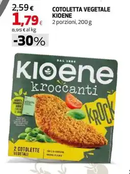 Extracoop Cotoletta vegetale Kioene offerta