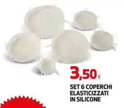 Extracoop SET 6 COPERCHI ELASTICIZZATI IN SILICONE offerta