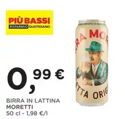 Poli Birra in lattina Moretti offerta